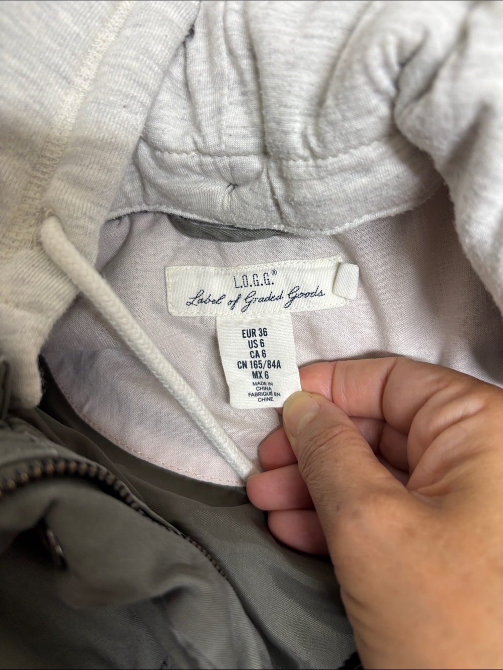 L.O.G.G. Light Gray Women's Puffer Jacket
